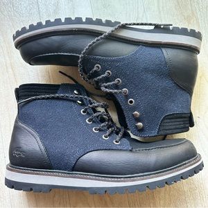 Lacoste 417 1 Montbard Mens Boot Cam Leather Textile Casual Ortholite Size 9.5